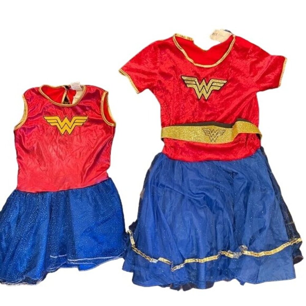 Wonder Woman Halloween Costume Matching Dress Set 2 Rubies Size Medium Large